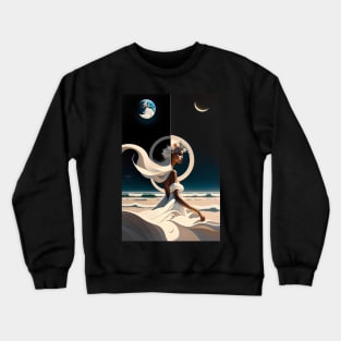 space woman Crewneck Sweatshirt